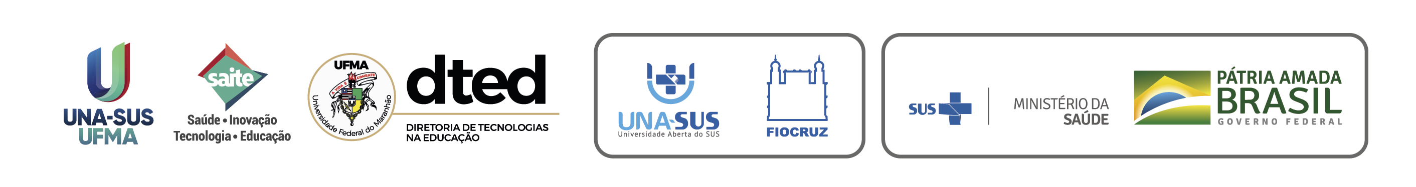 Instituições responsáveis pelo curso